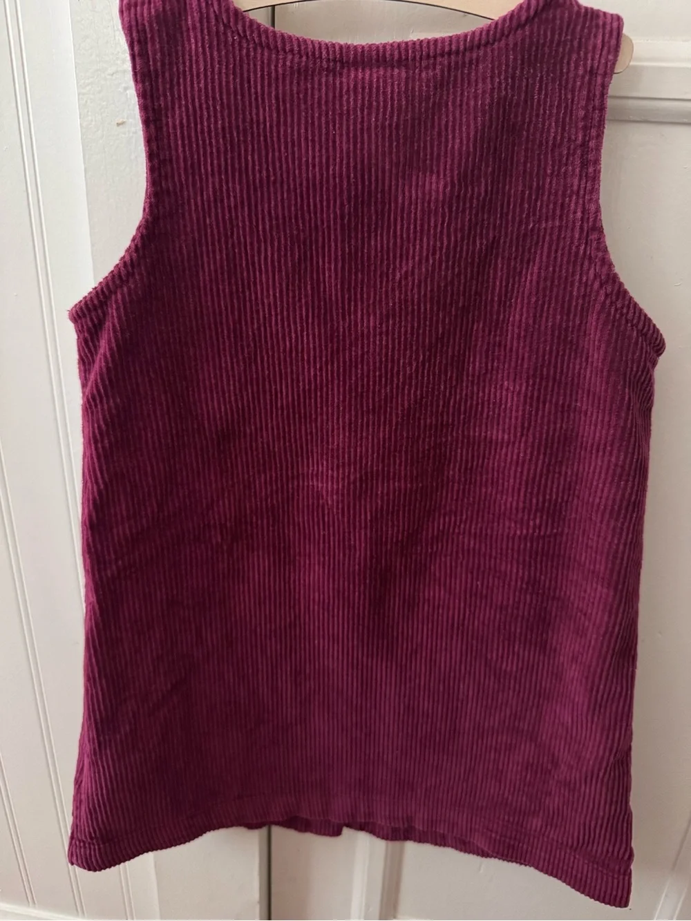 GAP Toddler Corduroy Button-Front Vest - Berry